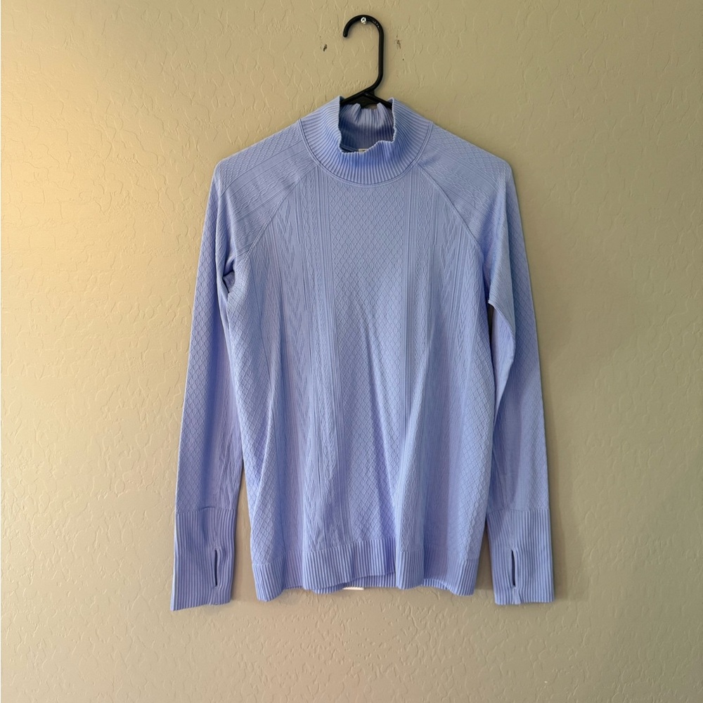 Lululemon Light Lavender Mock Neck Sweater